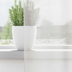 VIDAXL - Rideaux en voile avec passe-tringles 2 pcs blanc