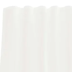 VIDAXL - Rideaux en voile avec passe-tringles 2 pcs blanc