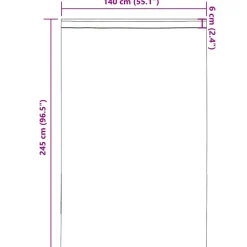 VIDAXL - Rideaux en voile avec passe-tringles 2 pcs blanc