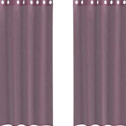 VIDAXL - Rideaux en voile avec œillets 2 pcs violet 140x245 cm