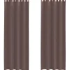 VIDAXL - Rideaux en voile avec œillets 2 pcs marron 140x300 cm
