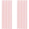 VIDAXL - Rideaux en voile avec œillets 2 pcs rose clair 140x300 cm