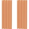 VIDAXL - Rideaux en voile avec œillets 2 pcs terre cuite