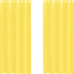 VIDAXL - Rideaux en voile avec œillets 2 pcs jaune
