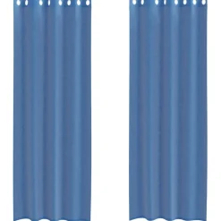 VIDAXL - Rideaux en voile avec œillets 2 pcs bleu royal