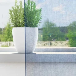 VIDAXL - Rideaux en voile avec œillets 2 pcs bleu royal