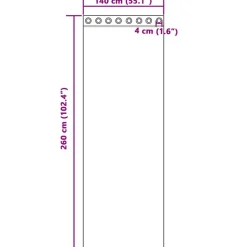 VIDAXL - Rideaux en voile avec œillets 2 pcs bleu royal