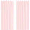 VIDAXL - Rideaux en voile avec passe-tringles 2 pcs rose clair