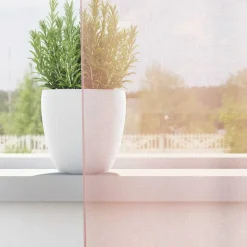 VIDAXL - Rideaux en voile avec passe-tringles 2 pcs rose clair