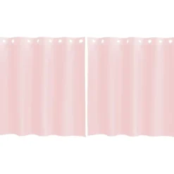 VIDAXL - Rideaux en voile avec œillets 2 pcs rose clair 140x140 cm