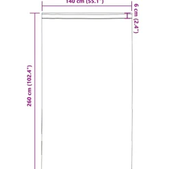 VIDAXL - Rideaux en voile avec passe-tringles 2 pcs marron