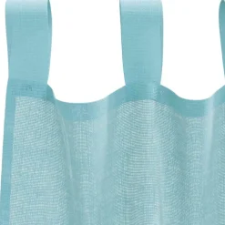 VIDAXL - Rideaux en voile avec passe-tringles 2 pcs turquoise