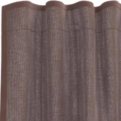 VIDAXL - Rideaux en voile avec passants 2 pcs marron