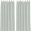 VIDAXL - Rideaux en voile avec boucles 2 pcs gris clair 140x225 cm