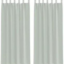 VIDAXL - Rideaux en voile avec boucles 2 pcs gris clair 140x225 cm