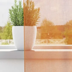 VIDAXL - Rideaux en voile avec œillets 2 pcs orange 140x260 cm