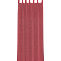 VIDAXL - Rideaux en voile avec passe-tringles 2 pcs rouge bordeaux