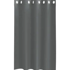 VIDAXL - Rideaux en voile avec œillets 2 pcs gris foncé 140x175 cm