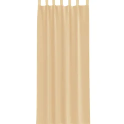 VIDAXL - Rideaux en voile avec passe-tringles 2 pcs sable