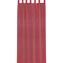 VIDAXL - Rideaux en voile avec passe-tringles 2 pcs rouge bordeaux