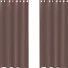 VIDAXL - Rideaux en voile avec œillets 2 pcs marron 140x245 cm