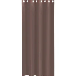 VIDAXL - Rideaux en voile avec œillets 2 pcs marron 140x245 cm