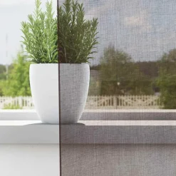 VIDAXL - Rideaux en voile avec œillets 2 pcs marron 140x225 cm