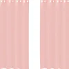 VIDAXL - Rideaux en voile avec œillets 2 pcs rose 140x225 cm