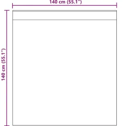 VIDAXL - Rideaux en voile avec passants 2 pcs marron