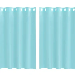 VIDAXL - Rideaux en voile avec œillets 2 pcs turquoise