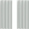 VIDAXL - Rideaux en voile avec œillets 2 pcs gris clair 140x225 cm