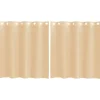 VIDAXL - Rideaux en voile avec œillets 2 pcs sable