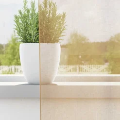 VIDAXL - Rideaux en voile avec œillets 2 pcs sable