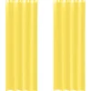 VIDAXL - Rideaux en voile avec œillets 2 pcs jaune