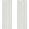 VIDAXL - Rideaux en voile avec œillets 2 pcs blanc