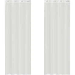 VIDAXL - Rideaux en voile avec œillets 2 pcs blanc