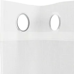 VIDAXL - Rideaux en voile avec œillets 2 pcs blanc