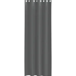 VIDAXL - Rideaux en voile avec œillets 2 pcs gris foncé 140x300 cm