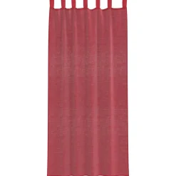 VIDAXL - Rideaux en voile avec passe-tringles 2 pcs rouge bordeaux