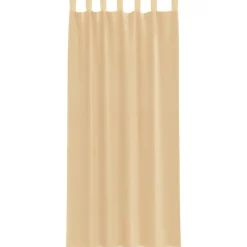 VIDAXL - Rideaux en voile avec passe-tringles 2 pcs sable