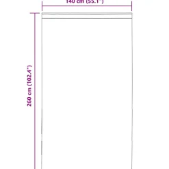 VIDAXL - Rideaux en voile avec passants 2 pcs marron