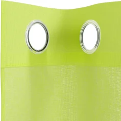 VIDAXL - Rideaux en voile avec œillets 2 pcs vert pomme 140x225 cm