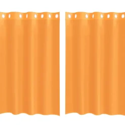 VIDAXL - Rideaux en voile avec œillets 2 pcs orange 140x175 cm