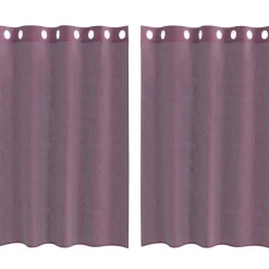 VIDAXL - Rideaux en voile avec œillets 2 pcs violet 140x175 cm