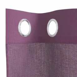 VIDAXL - Rideaux en voile avec œillets 2 pcs violet 140x175 cm