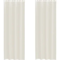 VIDAXL - Rideaux en voile avec œillets 2 pcs crème 140x300 cm