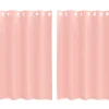 VIDAXL - Rideaux en voile avec œillets 2 pcs rose 140x175 cm