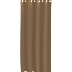 VIDAXL - Rideaux en voile avec œillets 2 pcs marron clair