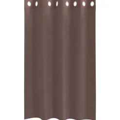 VIDAXL - Rideaux en voile avec œillets 2 pcs marron 140x175 cm