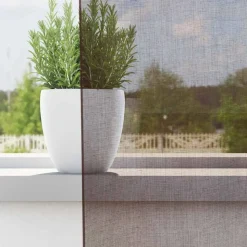 VIDAXL - Rideaux en voile avec passe-tringles 2 pcs marron